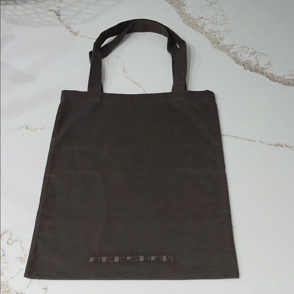 Rick Owens Other - Rick Owens DRKSHDW 100% Organic Cotton Tote Bag in Brown | OS